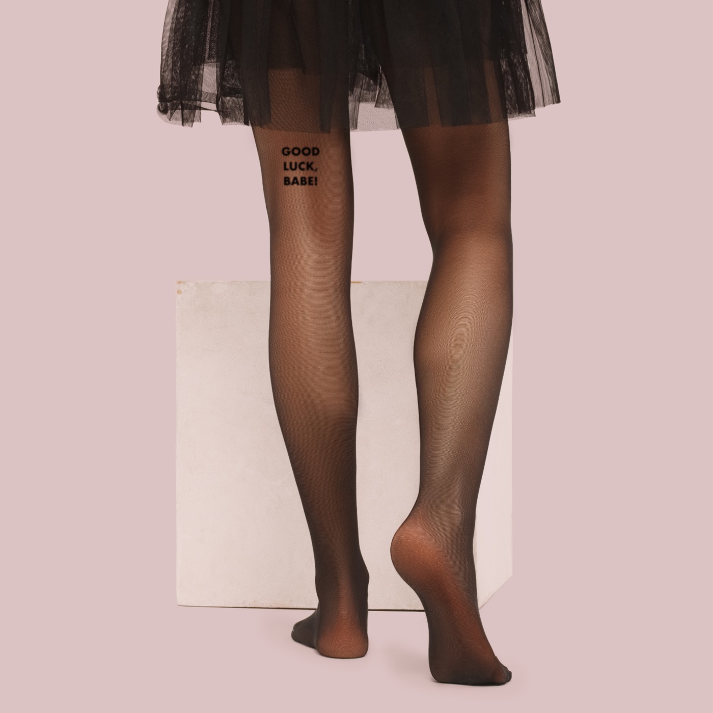 Good Luck Babe Statement Tights